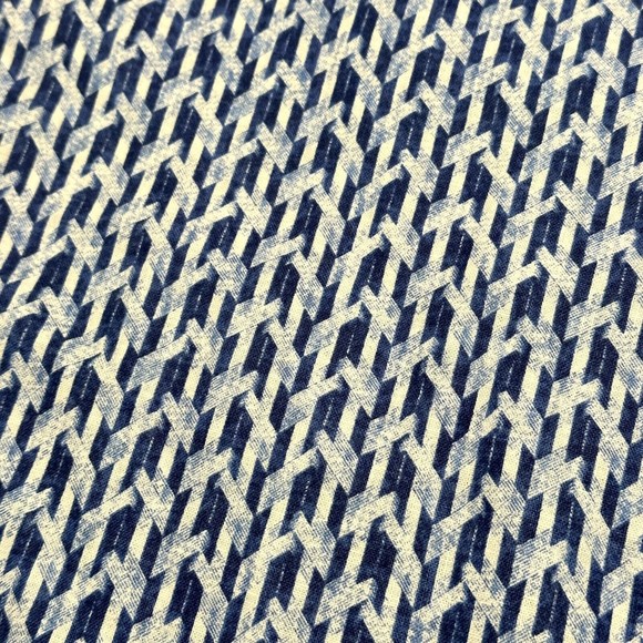 Robert Graham Long Sleeve Shirt Tulsa Mens Size Small Geometric Blue White - Picture 8 of 11